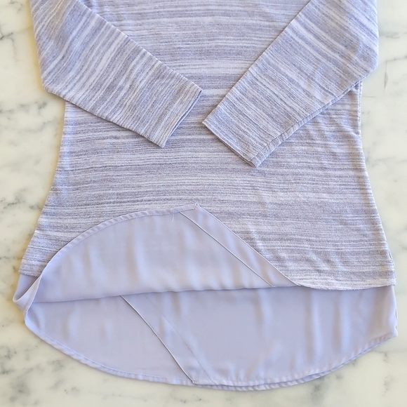 The Limited Rayon Blended Multi Color Stripes Knit Top Shirt bottom w/3/4 sleeve - Picture 6 of 6